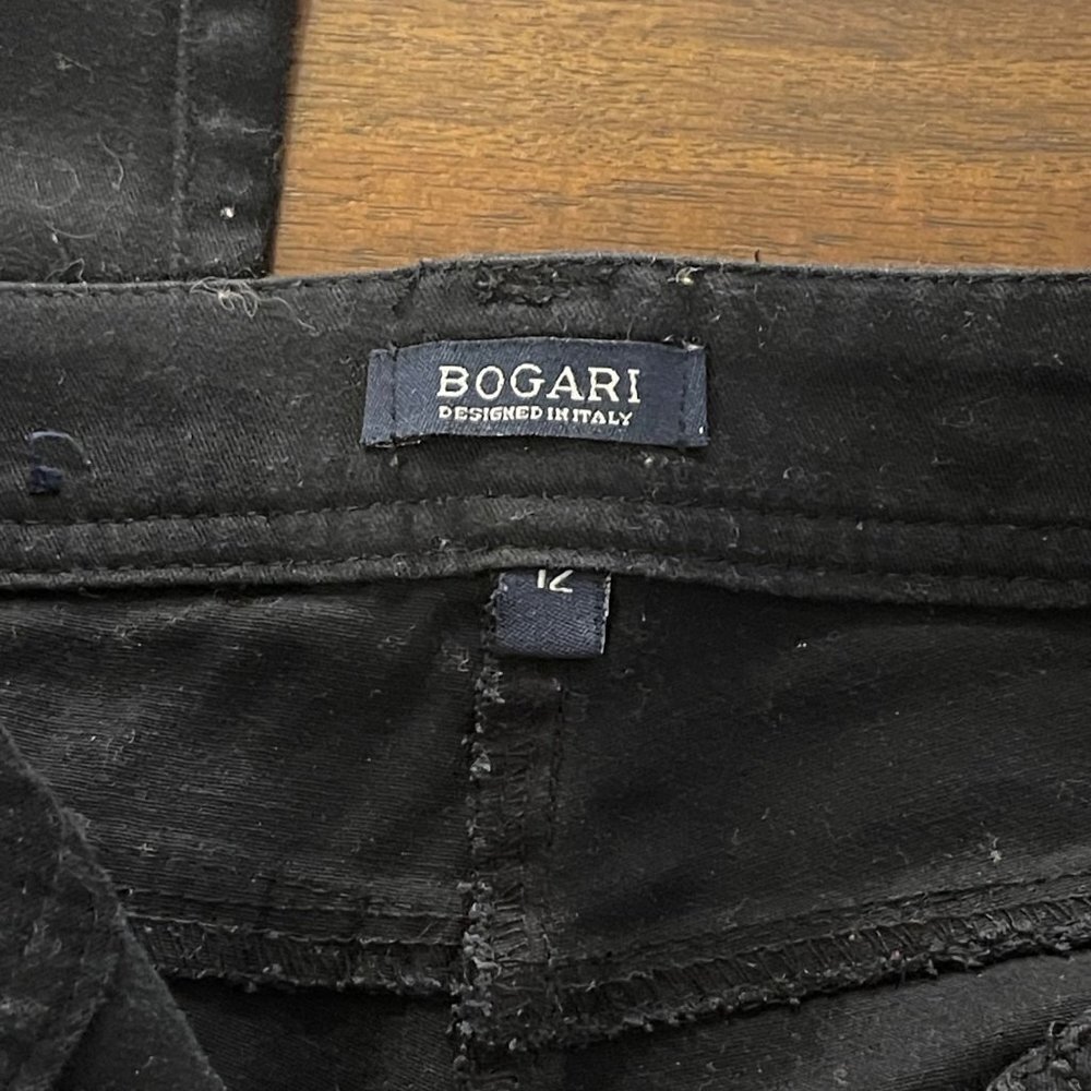 Bogari Women's Skinny Jeans in Black Size 12 gem details 5 pocket - Picture 7 of 13
